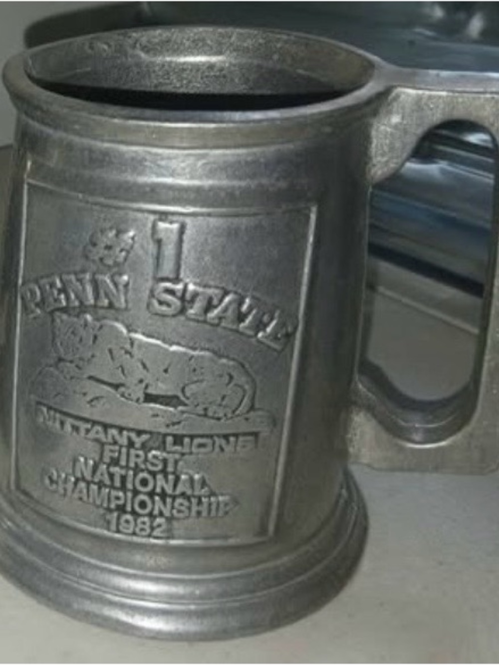 Penn State UPewter-Colored Collegiate Decorative Beer Stein - Nittany Lions - Picture 3 of 14